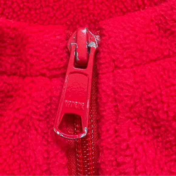 Columbia Long Sleeve Fleece Zip Up Jacket Red Womens Large - Picture 6 of 10